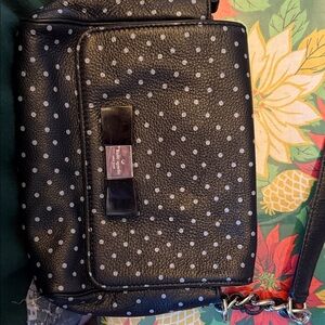 Kate Spade Black Shoulder Bag with White Dots